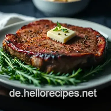 Perfektes Rindersteak: Saftig & Einfach mit Aromatischer Kräuterbutter Rezeptkarte