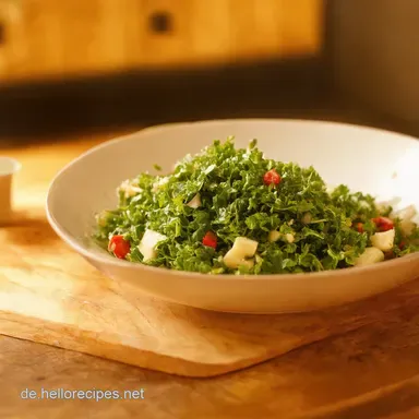 PfirsichRucolaSalat Mein SommerRezept mit HonigSenf Rezeptkarte