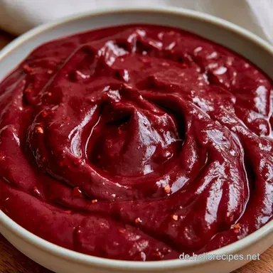 Pikante Zwetschgensauce f&uuml;r 4 Portionen Rezeptkarte