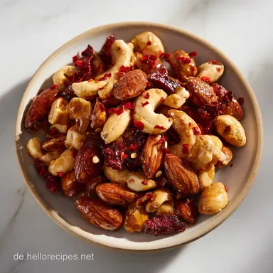 Ger&ouml;stete N&uuml;sse mit Honig: Party-Ready Rezeptkarte