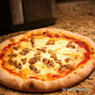 Pizza Belag mal anders Quattro Formaggi mit Birne Walnuss Rezeptkarte