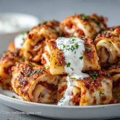 Pizzabroetchen mit Schmand und Schinken in 25 Minuten Rezeptkarte