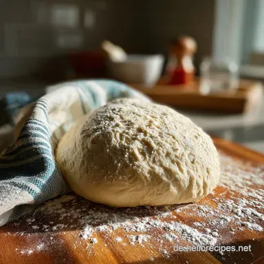 Pizzateig mit Hefe: Innen luftig, au&szlig;en kross Rezeptkarte