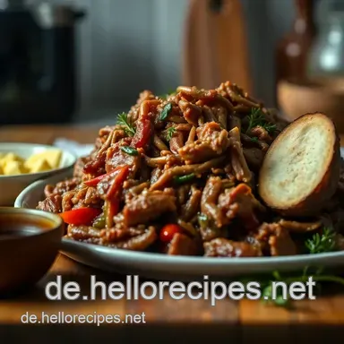 Zartes Pulled Pork im Dutch Oven – Ein BBQ-Traum für Zuhause Rezeptkarte