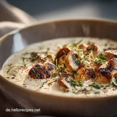 Rahm Champignons Cremige Rahmso&szlig;e nach ChefArt in 25 Minuten Rezeptkarte