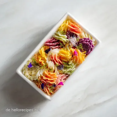 Regenbogen Pasta Box f&uuml;r Kinder in 25 Minuten Rezeptkarte
