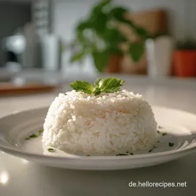 Reis Richtig Kochen: Anleitung f&uuml;r 4 Portionen in 30 Minuten Rezeptkarte