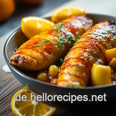 Saftig gebratene Entenbrust im Backofen: Fruchtige Orangen-Ingwer-Sauce Rezeptkarte