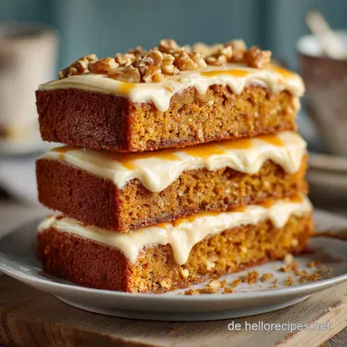 Saftiger K&uuml;rbiskuchen: Einfaches Rezept mit cremigem Frischk&auml;se-Frosting Rezeptkarte