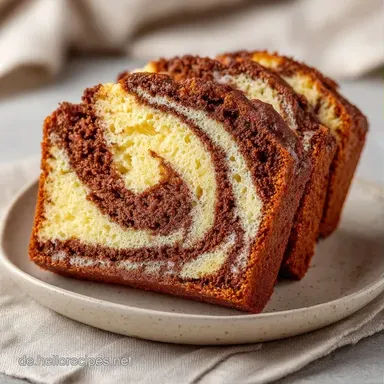Saftiger Marmorkuchen f&uuml;r 12 St&uuml;cke Rezeptkarte