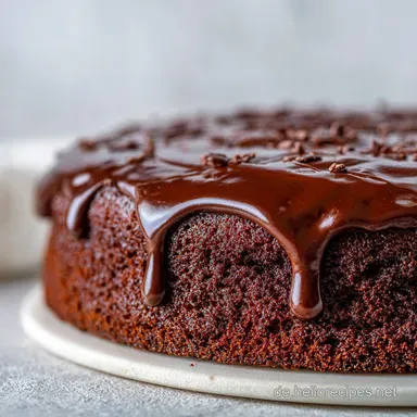 Saftiger Schokoladenkuchen Rezept f. 12 Portionen Rezeptkarte