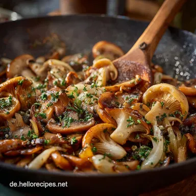Scharfe Champignons Feurige Pilzpfanne in 25 Minuten Vegan Rezeptkarte