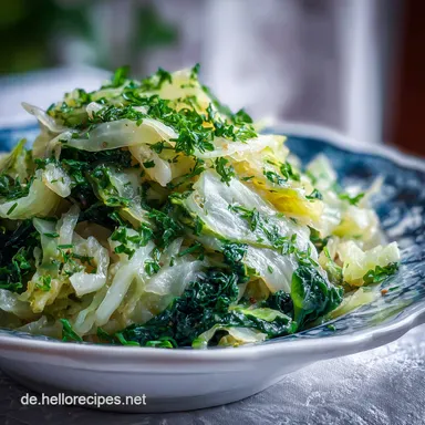 Schmorkohl mit Hackfleisch f&uuml;r 4 Portionen Rezeptkarte