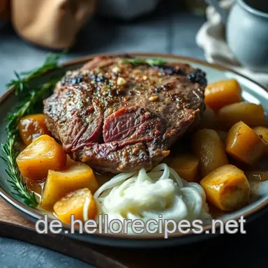 Saftige hohe rippe vom Rind: Mein geheimes Rezept für den perfekten Schmorbraten Rezeptkarte