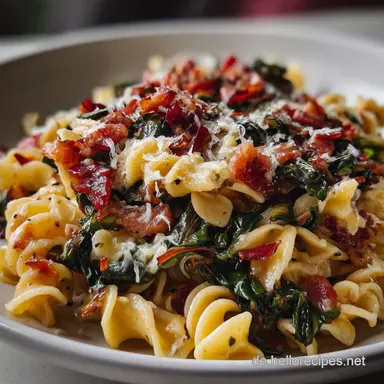 Mangold mit Nudeln: Schnelles Rezept mit Bergkäse 30 Min Rezeptkarte