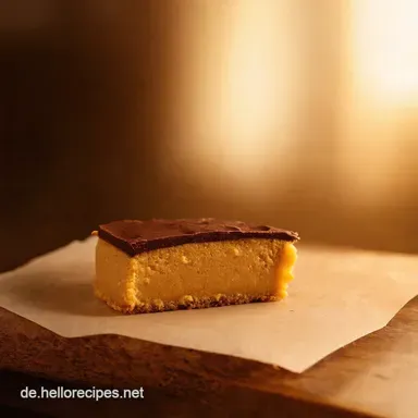 SchokoErdnussbutter Gl&uuml;ck K&auml;sekuchenSchnitten Rezept Rezeptkarte