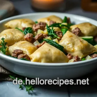 Schwäbische Maultaschen: Herzhaft gefüllte Teigtaschen für die Familie Rezeptkarte