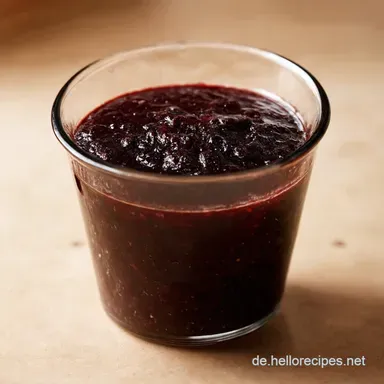 Schwarze Johannisbeermarmelade Sommer im Glas Einfach selbstgemacht Rezeptkarte