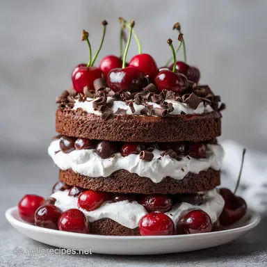 Schwarzw&auml;lder Kirschtorte mit Dinkelmehl f&uuml;r 16 Personen