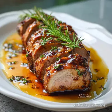 Schweinefilet am Stück: Kräftig Angebraten für Samtige Konsistenz Rezeptkarte