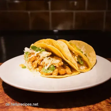 Langsam gegartes Queso Chicken Tacos Rezept So einfach gehts Rezeptkarte