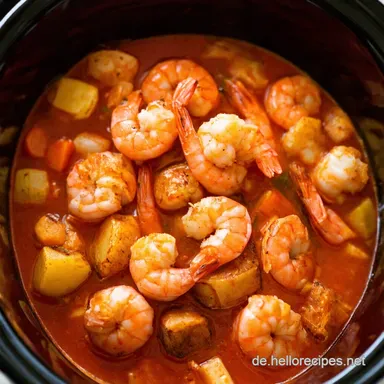 Slow Cooker Shrimp Boil S&uuml;dstaatenFeeling f&uuml;r Faule Rezeptkarte