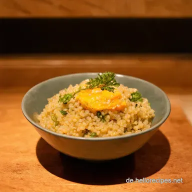 Sonniger GriechenlandTeller Meine H&auml;hnchenQuinoa Bowl Rezeptkarte