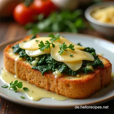 Mein bestes Fladenbrot mit gr&uuml;nem Spargel KaramellLauch Knuspriger Teig f&uuml;r die Spargelzeit Rezeptkarte
