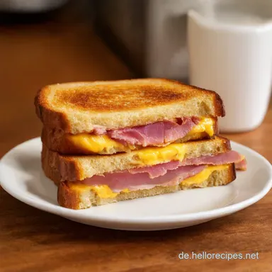 Speck Grilled Cheese Sandwich 25 Mein K&auml;seSpektakel Rezeptkarte