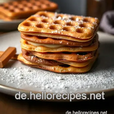 Stroopwafels Rezept: Holländische Karamellwaffeln wie vom Markt! Rezeptkarte