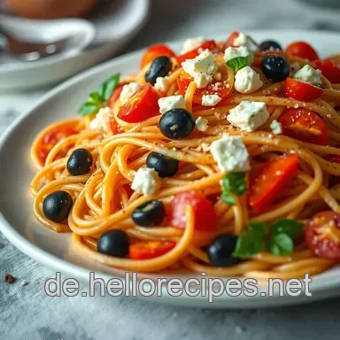 Erfrischender Spaghettisalat – Der perfekte Begleiter für jede Gelegenheit! Rezeptkarte