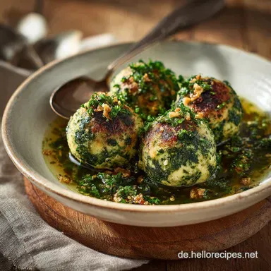 Spinatkn&ouml;del Rezept: Herzhafte S&uuml;dtiroler Canederli selber machen Rezeptkarte