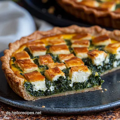 Super Spinat Quiche ohne Boden Einfach Saftig Rezeptkarte