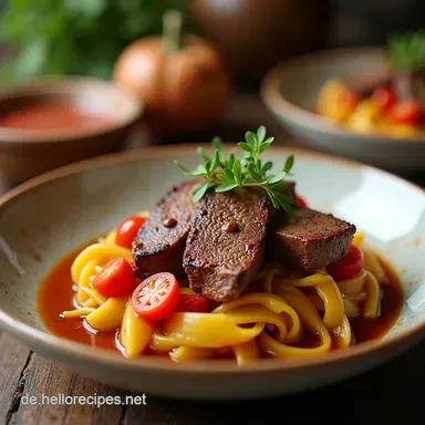 Crockpot S&uuml;&szlig;Saures Rindfleisch Omas Sonntagsbraten neu interpretiert Rezeptkarte