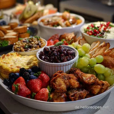 Sylvester Buffet: Knuspriger Bl&auml;tterteig mit Luxusf&uuml;llung Rezeptkarte