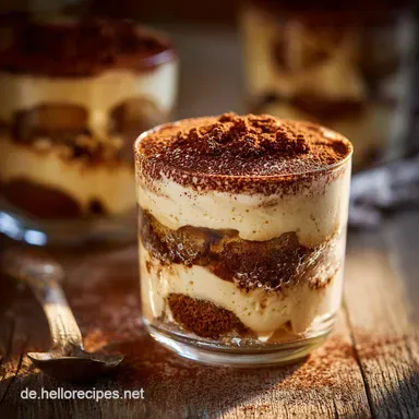 Tiramisu im Glas ohne Ei: Cremig Sicher (15 Min Prep) Rezeptkarte