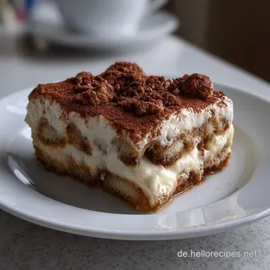 Tiramisu A Decadent NoBake Dessert: Einfach & Schnell Rezeptkarte