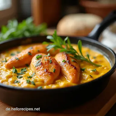 Cremige Toskanische H&auml;hnchen Pfanne Mein Familienrezept Rezeptkarte