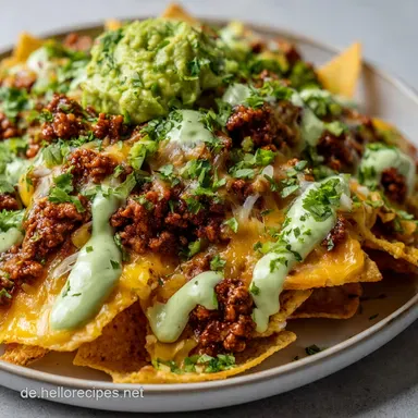 21 Top Super Bowl Rezepte fr deine Game Day Party: Ultimative Nachos Rezeptkarte