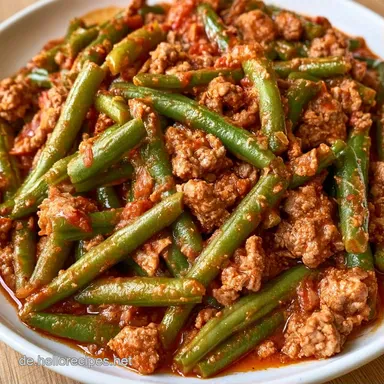 T&uuml;rkische Bohnen mit Hackfleisch 40 Min Rezeptkarte