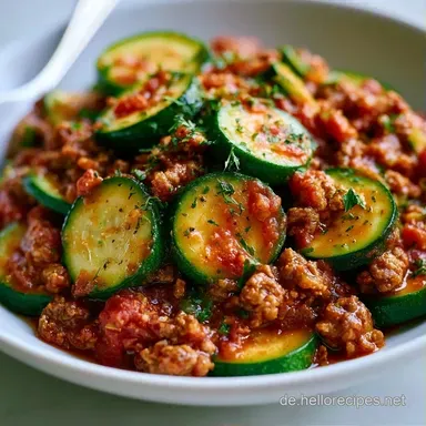 T&uuml;rkische Zucchini mit Rinderhack Rezeptkarte