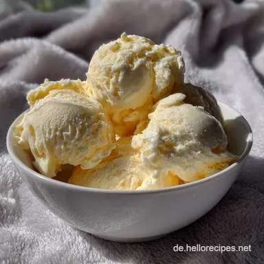 Vanilleeis Eismaschine Rezept: Samtig & Ohne Kochen Rezeptkarte