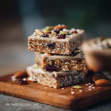 Perfektes Tahini Riegel Rezept Vegan Zuckerfrei NoBake in 15 Min Rezeptkarte