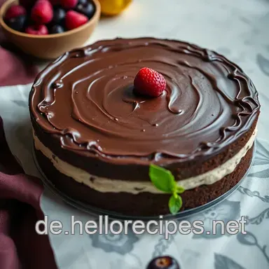 Saftige vegane Torte: Meine unwiderstehliche Schokoladen-Himbeervariante Rezeptkarte