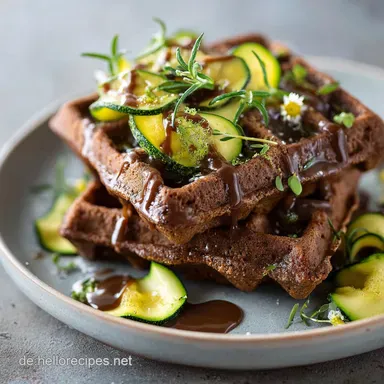 Vegane Schokowaffeln mit Zucchini So saftig durch die Geheimzutat Rezeptkarte