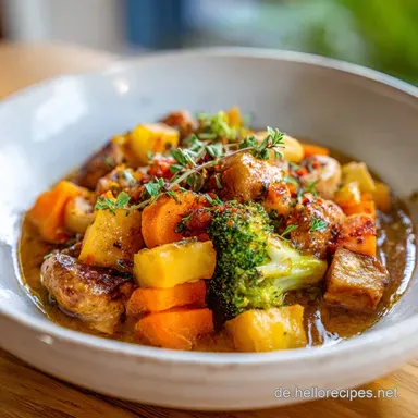 Veganer Eintopf mit Kartoffeln in 50 Min. Rezeptkarte