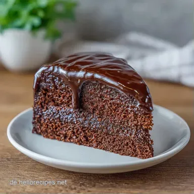 Veganer Schokoladenkuchen mit Kokosmilch Rezeptkarte