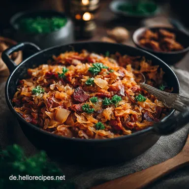 Veganes Bigos Polnischer J&auml;gertopf Herzhaft und besser als das Original Rezeptkarte