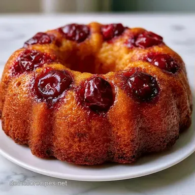 Versunkener Kirschkuchen in 1 Stunde Rezeptkarte