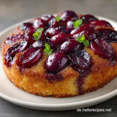 Versunkener Pflaumenkuchen f&uuml;r 6 Rezeptkarte